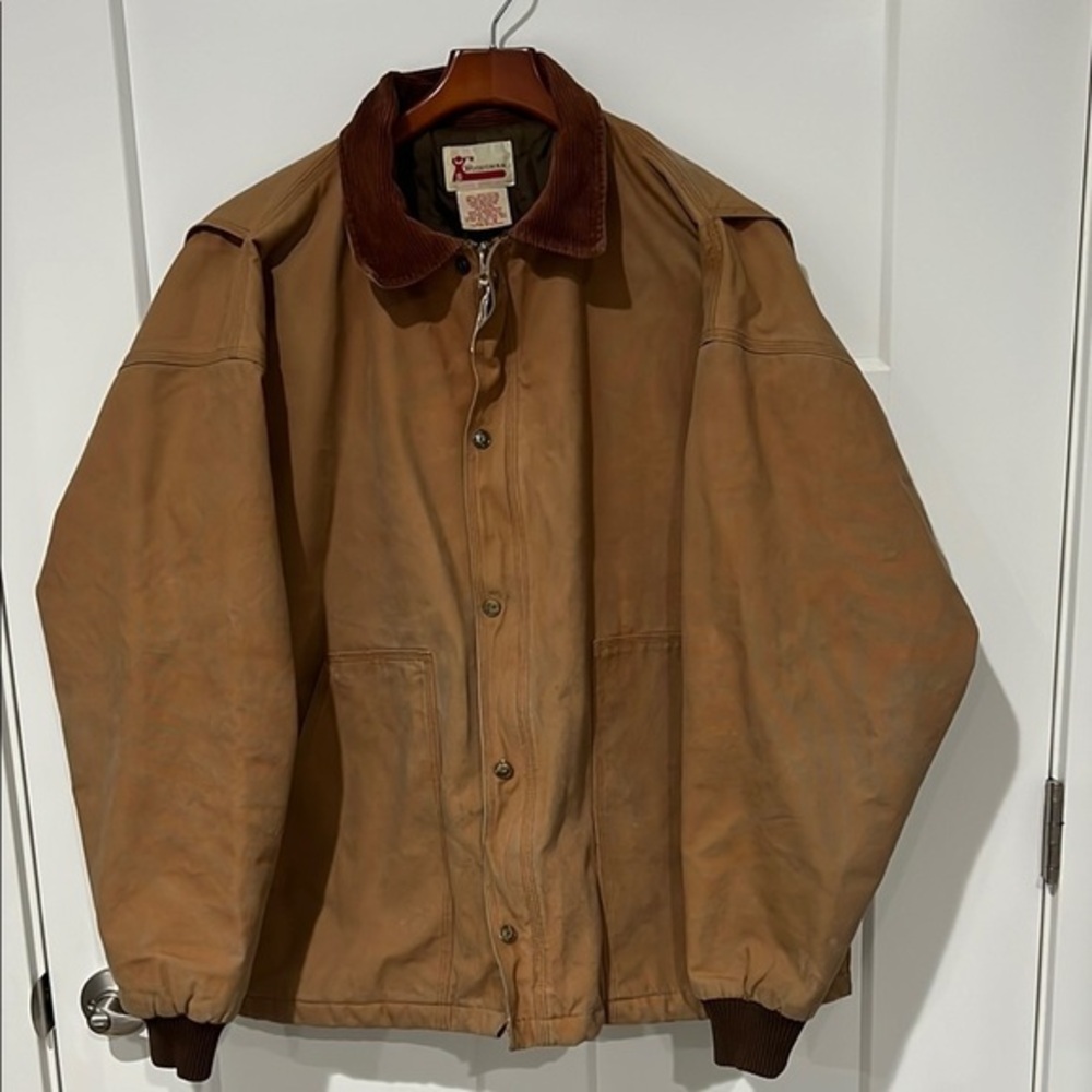 Vintage Woodsman Workwear Detroit Style Brown Barn Jacket Sz XL